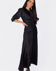 AUDREY DRESS (BLACK SOLID) - Dress - Yakira Bella