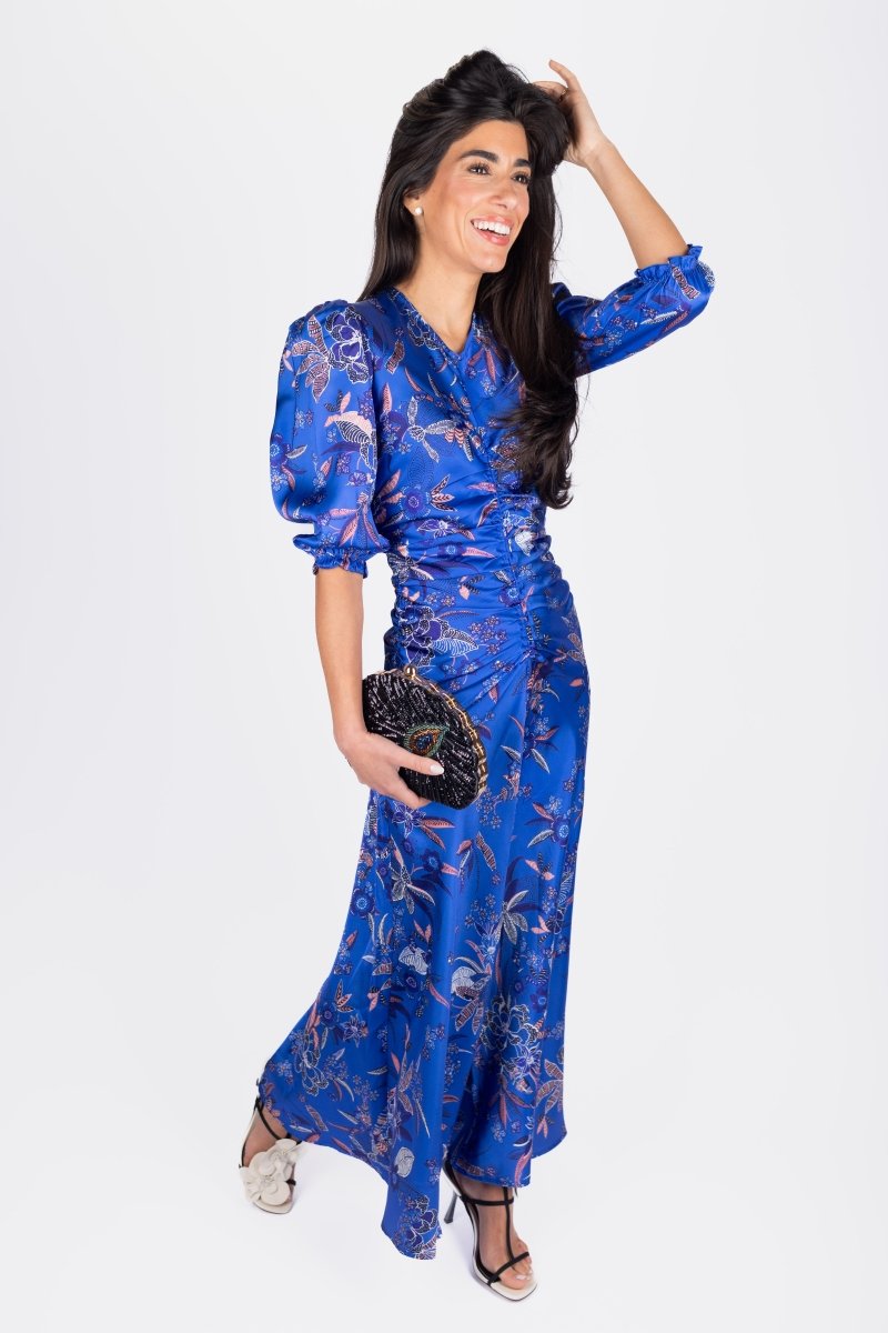 AUDREY DRESS (BLUE GROUND) - Dress - Yakira Bella