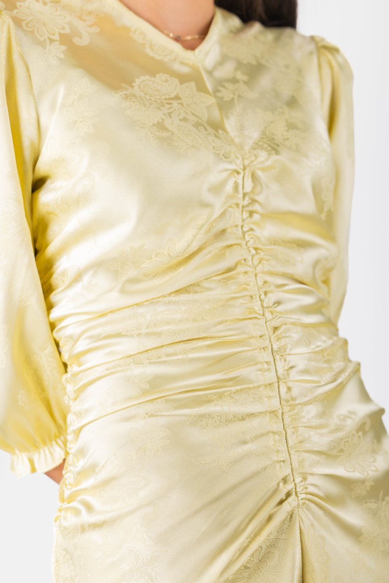 Audrey Dress (Butter Yellow) - Dress - Yakira Bella