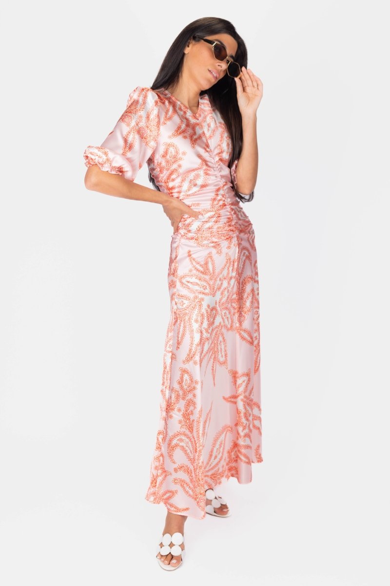 AUDREY DRESS (CORAL) - Dress - Yakira Bella