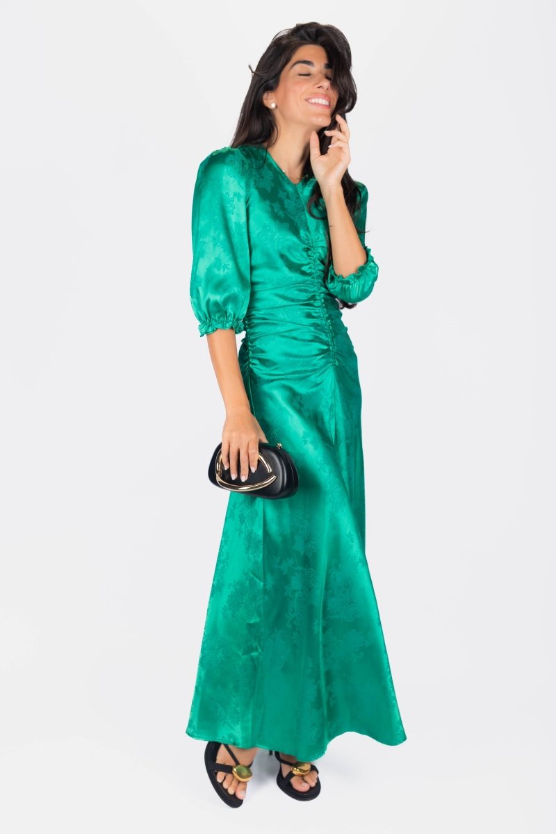 Audrey Dress (Green) - Dress - Yakira Bella