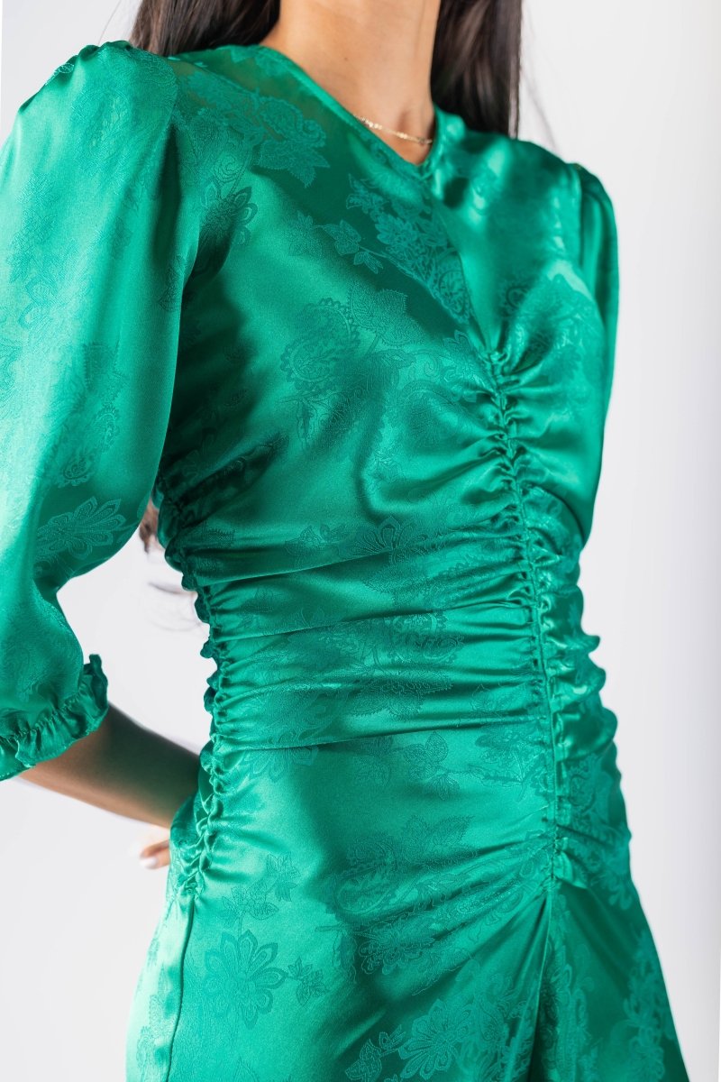Audrey Dress (Green) - Dress - Yakira Bella