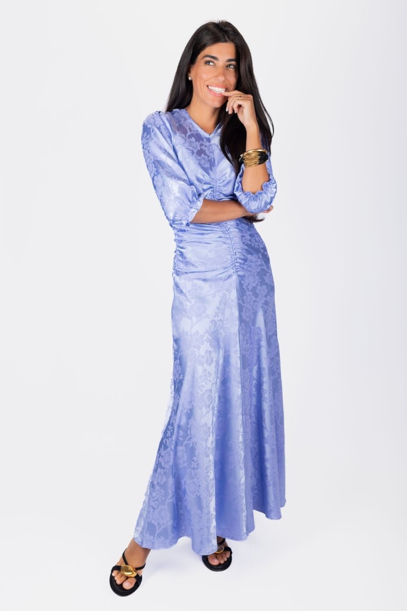 Audrey Dress (Lavender/Blue) - Dress - Yakira Bella