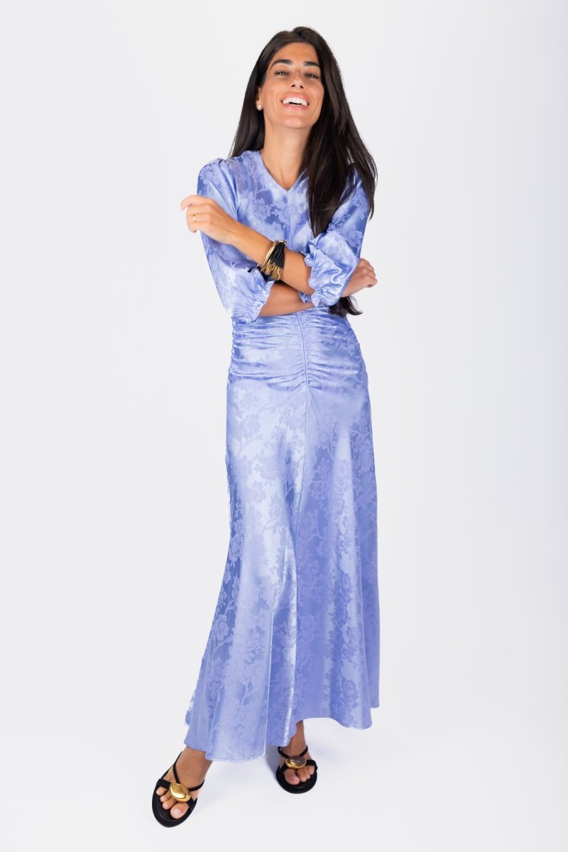 Audrey Dress (Lavender/Blue) - Dress - Yakira Bella