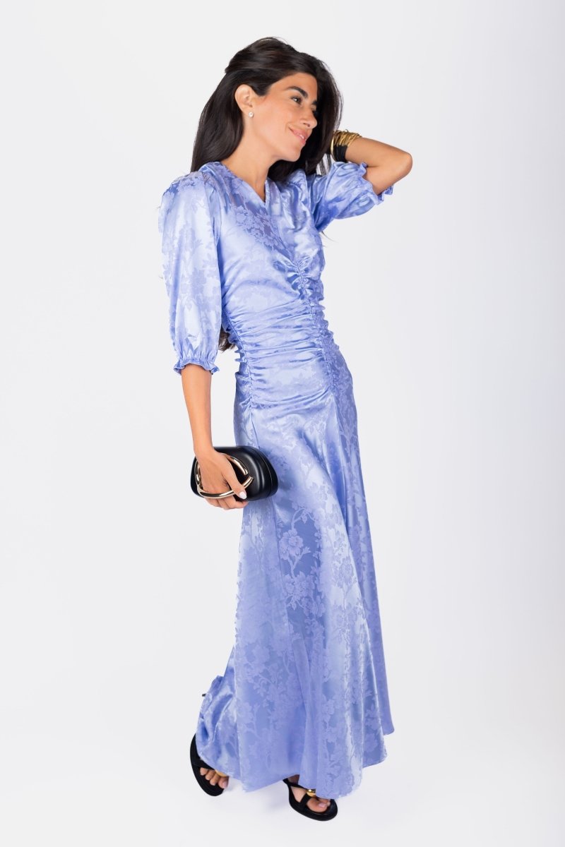 Audrey Dress (Lavender/Blue) - Dress - Yakira Bella