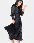AUDREY DRESS LONG SLEEVE (BLACK) - Dress - Yakira Bella