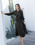 AUDREY DRESS LONG SLEEVE (BLACK) - Dress - Yakira Bella