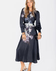 Audrey dress Long Sleeve (Black/White) - Dress - Yakira Bella