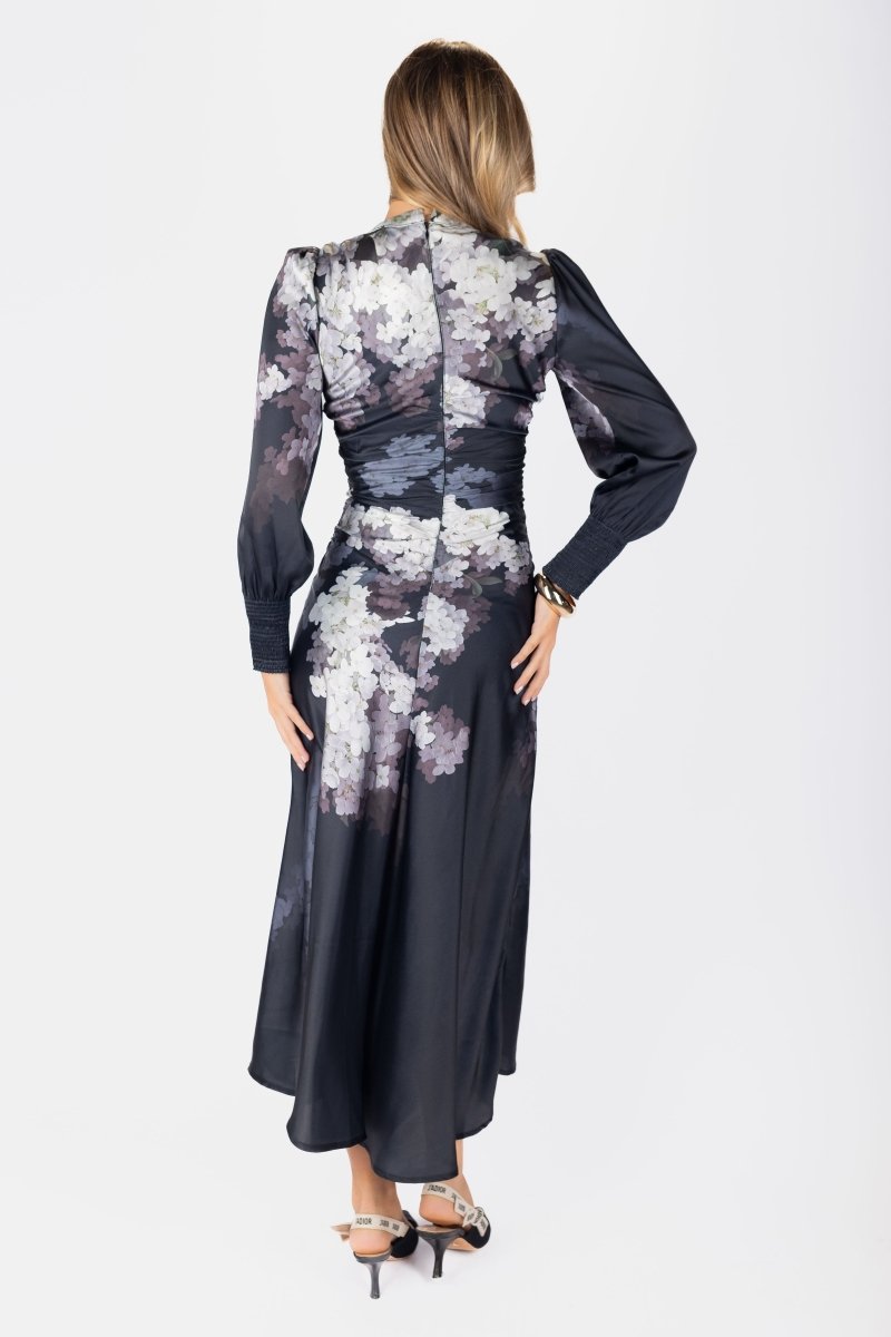Audrey dress Long Sleeve (Black/White) - Dress - Yakira Bella