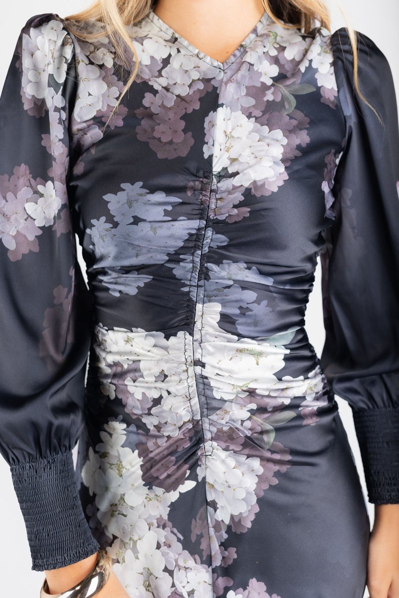 Audrey dress Long Sleeve (Black/White) - Dress - Yakira Bella