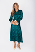 Audrey dress Long Sleeve (Green/ Dark Green)