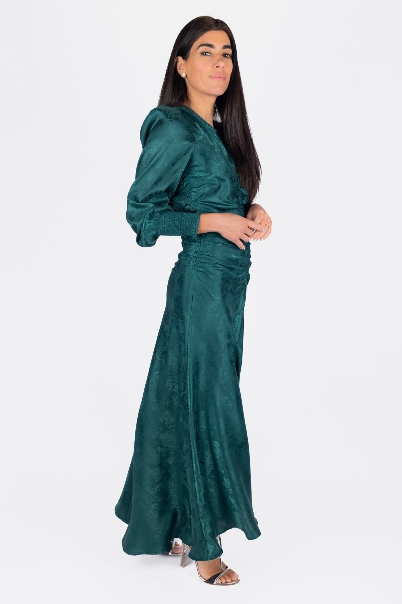 Audrey Dress Long Sleeve in Green XL Audrey Dress Long Sleeve in Green XL