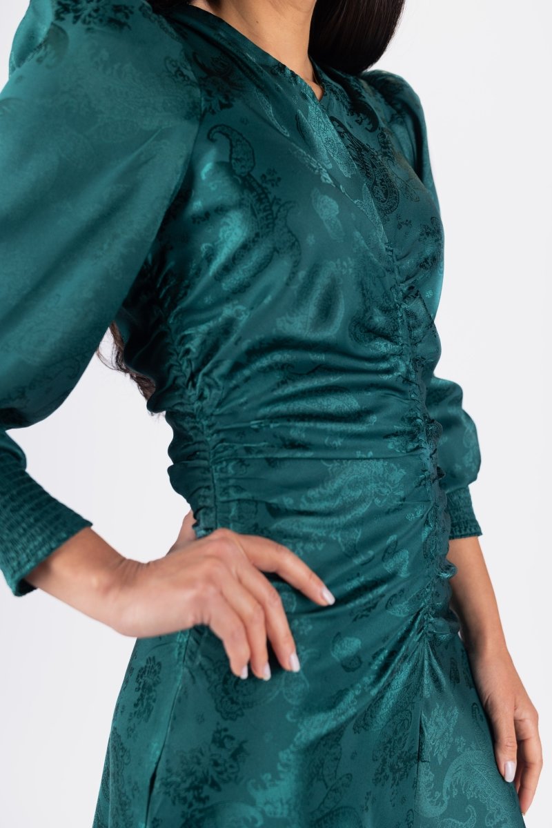 Audrey Dress Long Sleeve in Green XL Audrey Dress Long Sleeve in Green XL