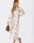 Audrey Dress Long Sleeve (Ivory Ground) - Dress - Yakira Bella