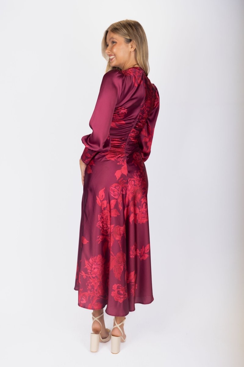 Audrey Dress Long Sleeve (Rose Pink) - Dress - Yakira Bella