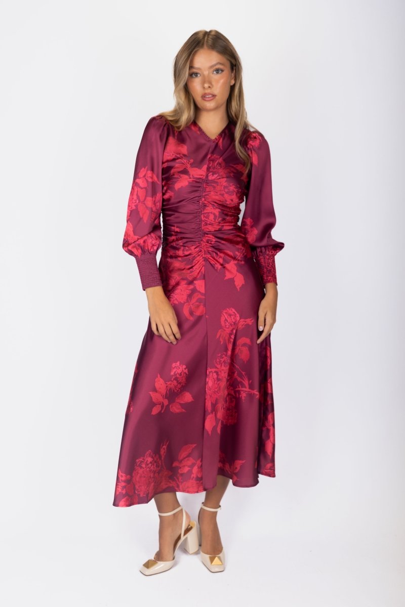 Audrey Dress Long Sleeve (Rose Pink) - Dress - Yakira Bella