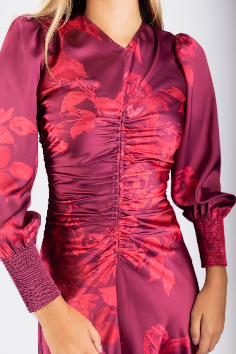 Audrey Dress Long Sleeve (Rose Pink) - Dress - Yakira Bella