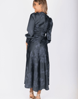 Audrey Dress Long Sleeve (Stone Blue) - Dress - Yakira Bella