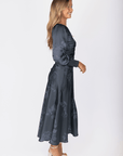 Audrey Dress Long Sleeve (Stone Blue) - Dress - Yakira Bella