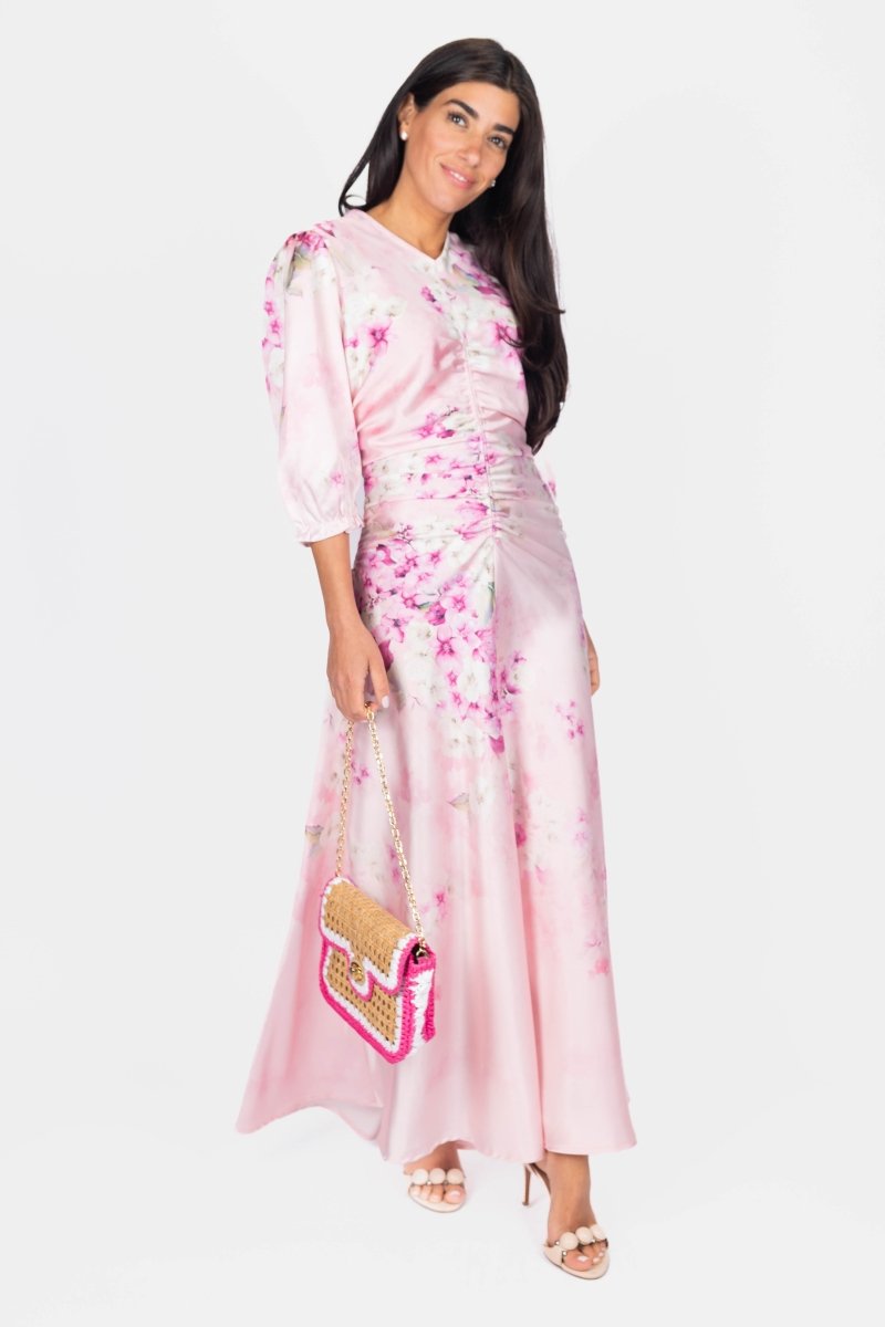 AUDREY DRESS (PINK PATTERN) - Dress - Yakira Bella