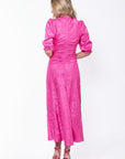 Audrey Dress Short Sleeve (Hot Pink) - Dress - Yakira Bella