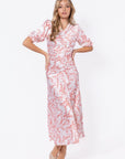 Audrey Dress Short Sleeve (Ivory Flower) - Dress - Yakira Bella