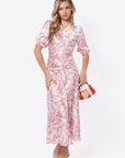 Audrey Dress Short Sleeve (Ivory Flower) - Dress - Yakira Bella