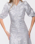Audrey Dress Short Sleeve (Light Blue Grey) - Dress - Yakira Bella