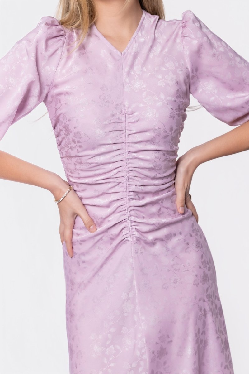Audrey Dress Short Sleeve (Light Lavender) - Dress - Yakira Bella