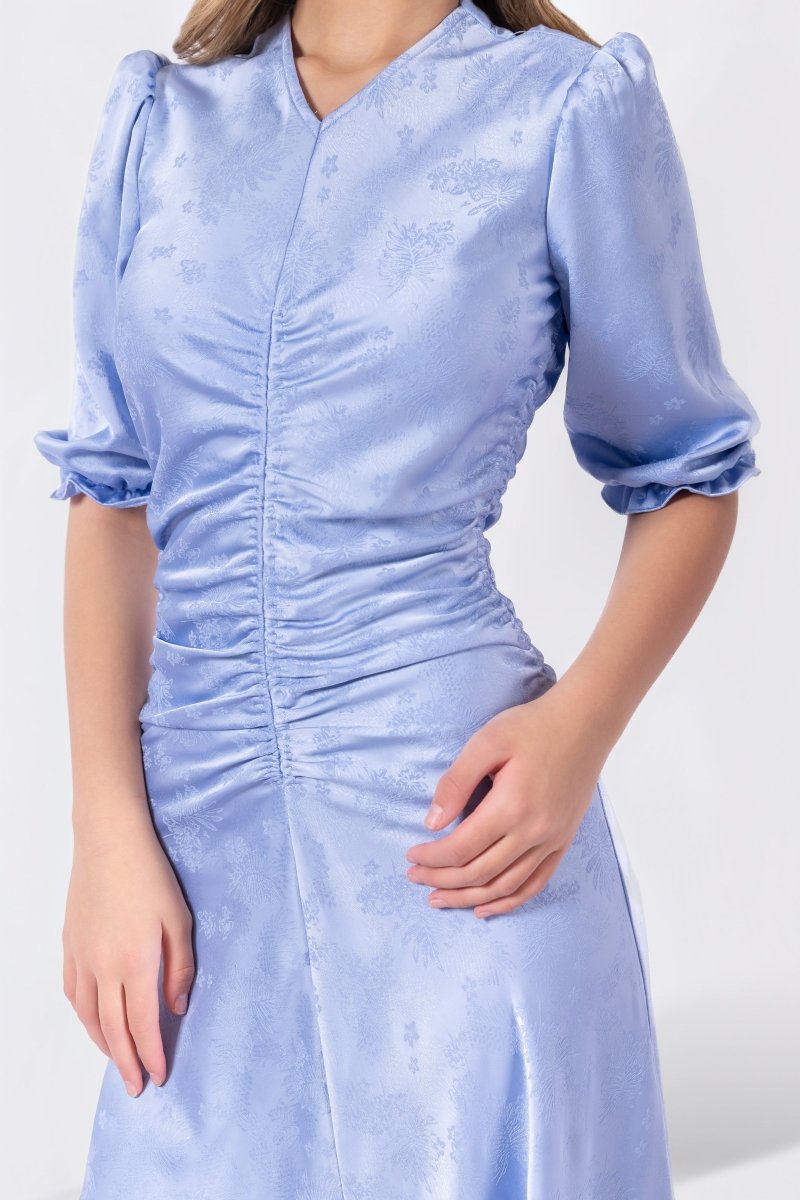 Audrey Dress Short Sleeve (Sky Blue) - Dress - Yakira Bella