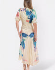 Audrey Dress Short Sleeve (Yellow Flower) - Dress - Yakira Bella