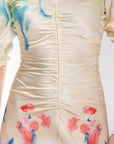 Audrey Dress Short Sleeve (Yellow Flower) - Dress - Yakira Bella