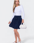 Avery Skirt 20" (Navy) - Skirt - Yakira Bella
