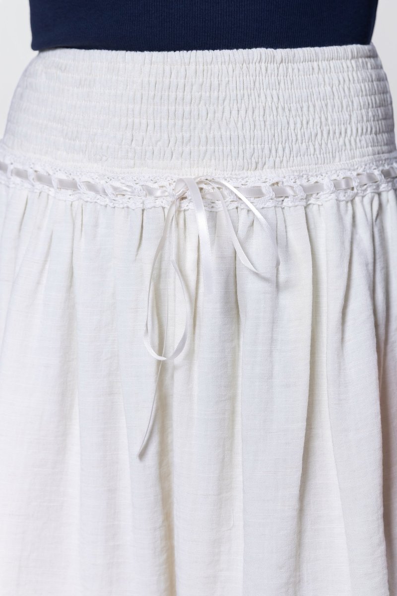 Avery Skirt 20" (Off White) - Skirt - Yakira Bella