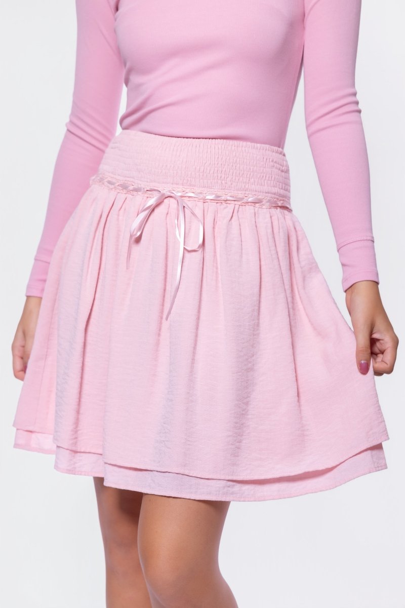 Avery Skirt 20" (Pink) - Skirt - Yakira Bella