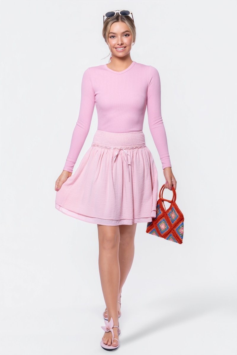 Avery Skirt 20" (Pink) - Skirt - Yakira Bella