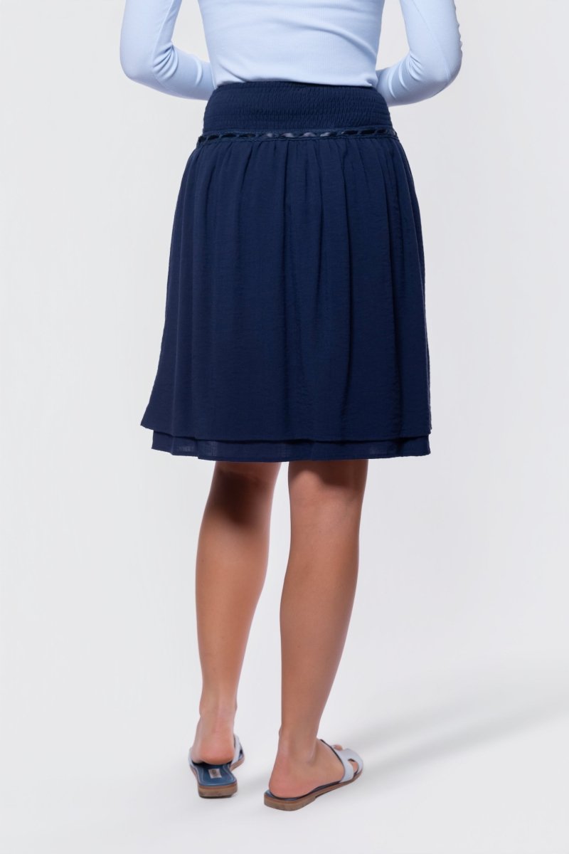 Avery Skirt 23" (Navy) - Skirt - Yakira Bella