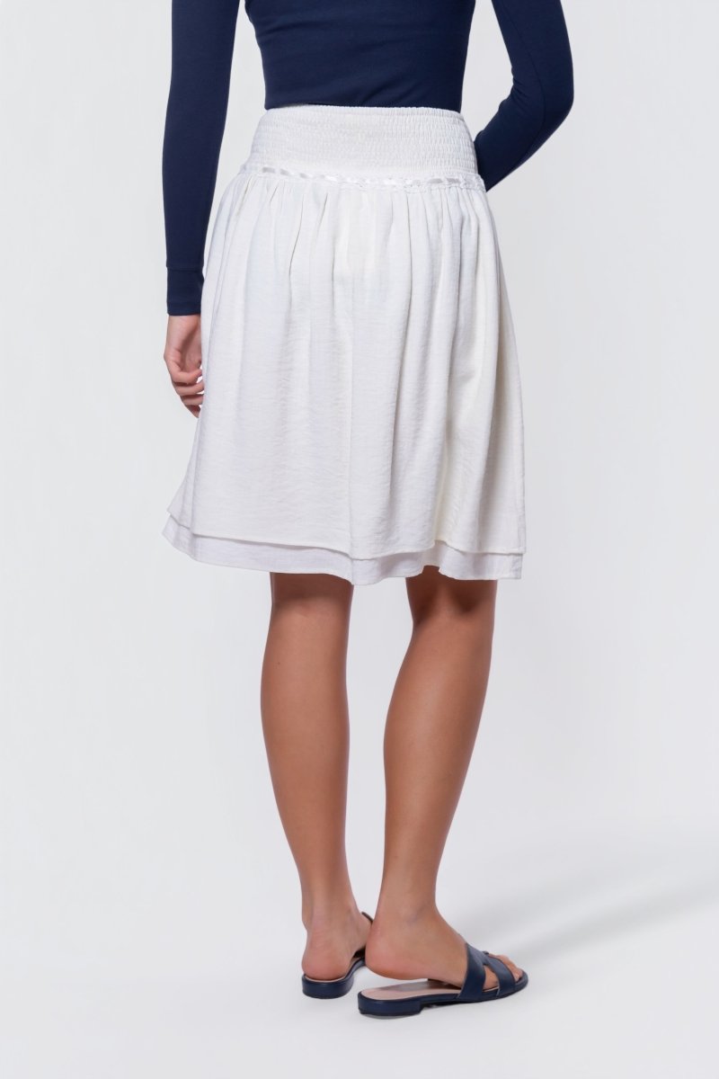 Avery Skirt 23" (Off White) - Skirt - Yakira Bella