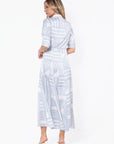 Aviana Dress (White/Blue) - Dress - Yakira Bella
