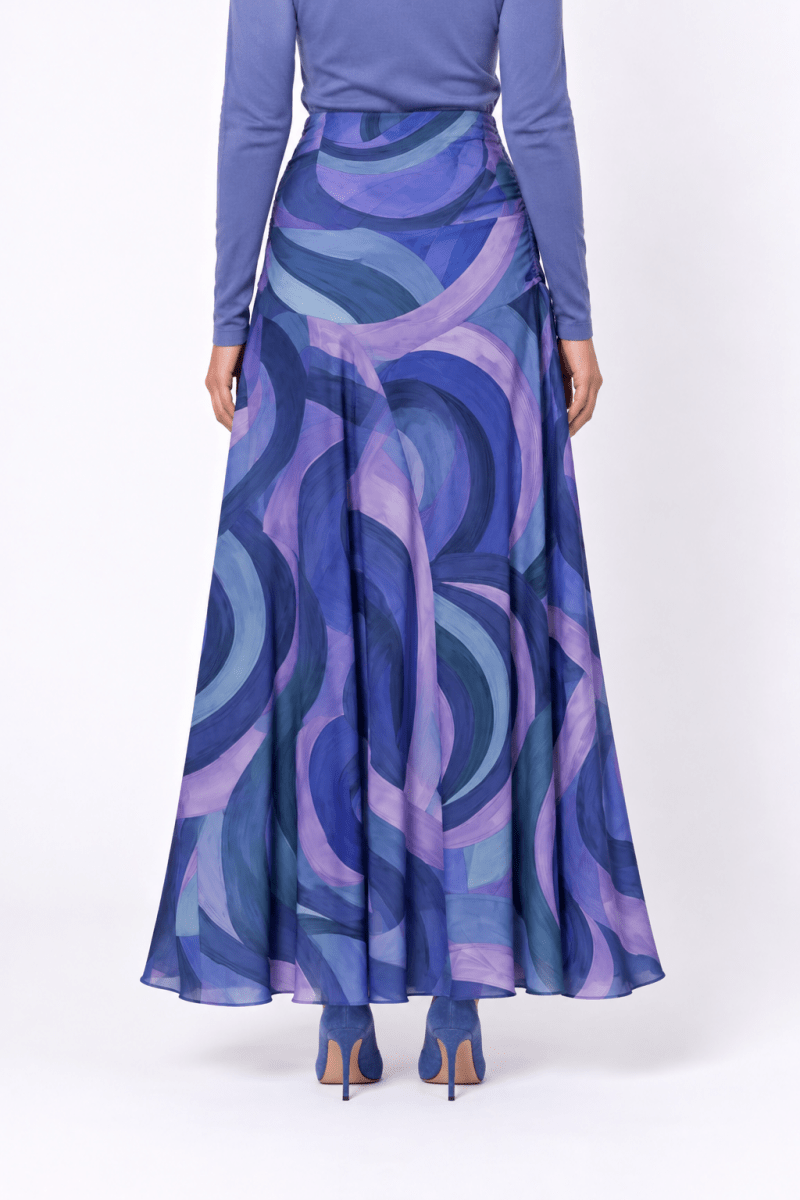 Aviana Skirt (Blue Purple) - Skirt - Yakira Bella