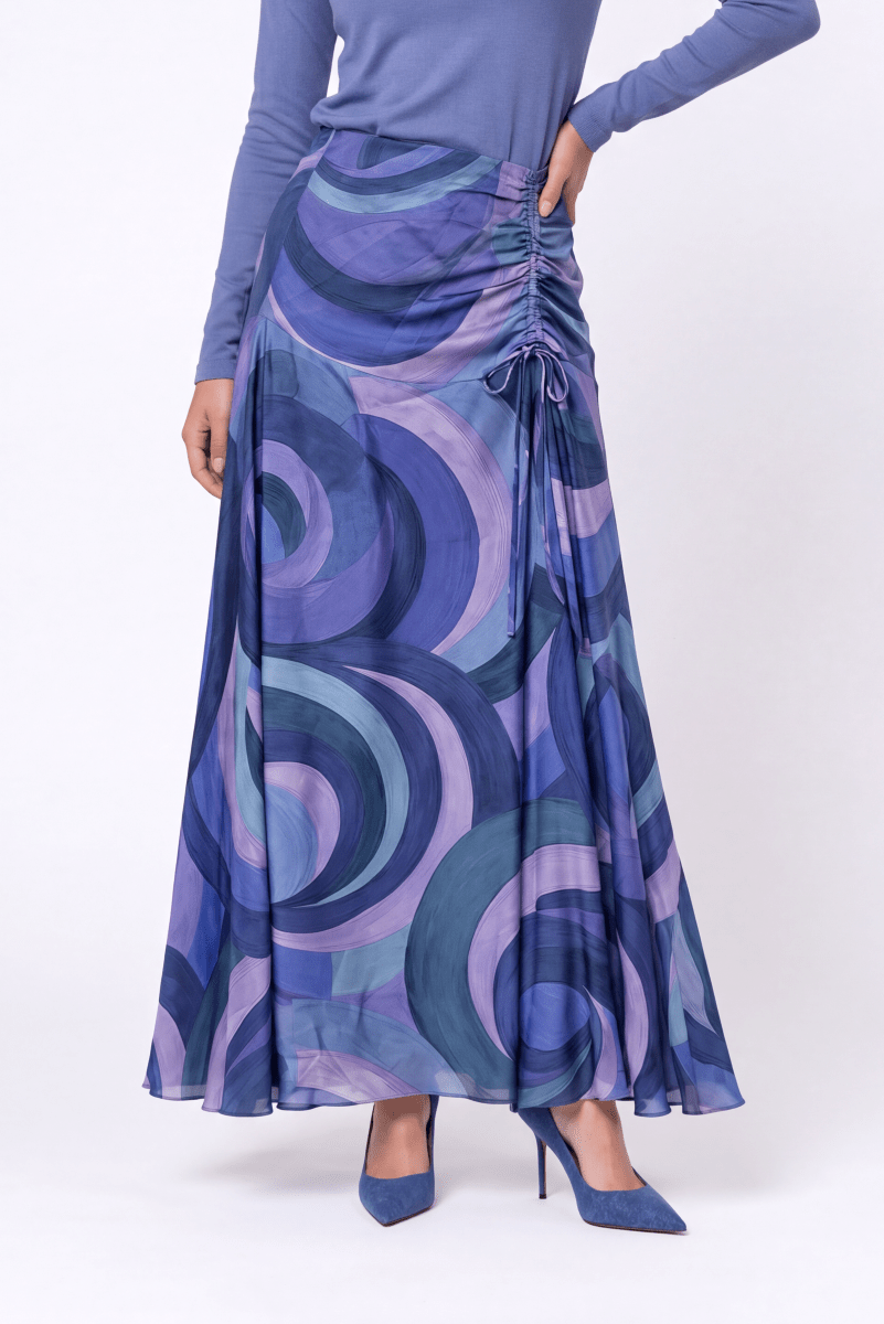 Aviana Skirt (Blue Purple) - Skirt - Yakira Bella