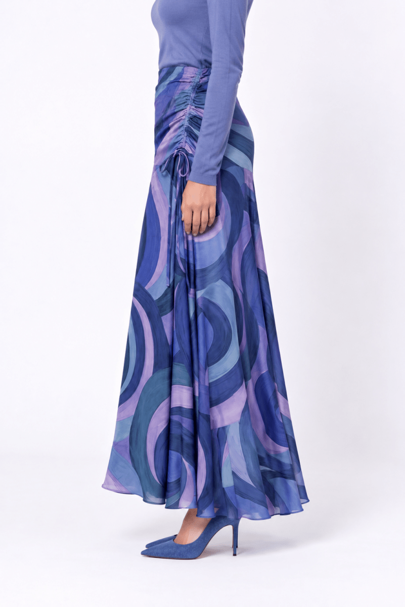 Aviana Skirt (Blue Purple) - Skirt - Yakira Bella