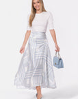 Aviana Skirt (White/Blue) - Skirt - Yakira Bella