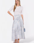 Aviana Skirt (White/Blue) - Skirt - Yakira Bella