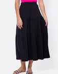 Ayla Skirt 33" (Black) - Skirt - Yakira Bella