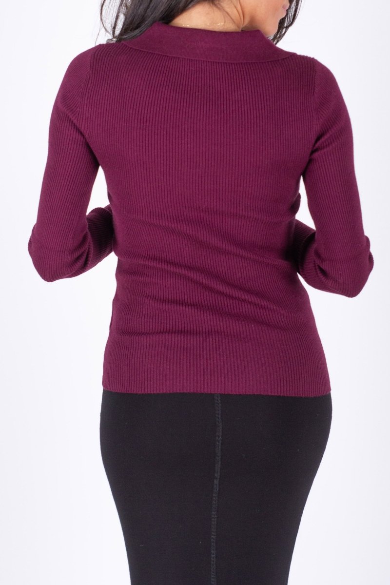 BAILEY TOP (BURGUNDY) - Top - Yakira Bella