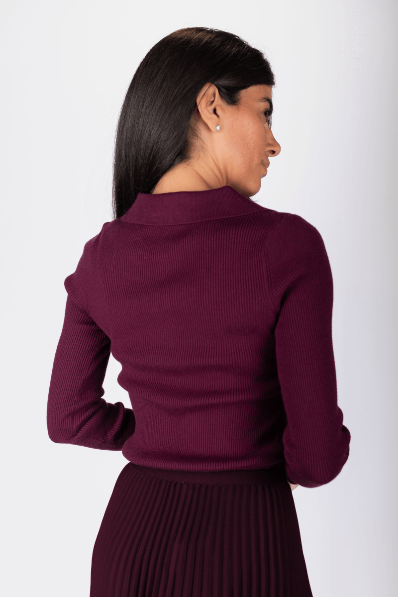 Bailey Top (Burgundy) - Top - Yakira Bella