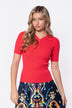Bailey Top Short Sleeve (Coral Pink)