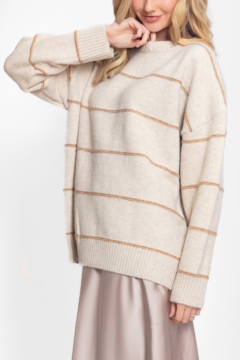 BALI SWEATER (BEIGE) - Top - Yakira Bella