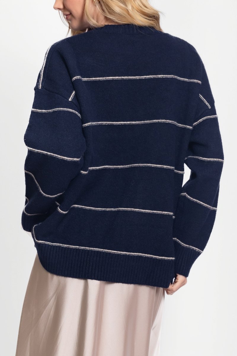 BALI SWEATER (NAVY) - Top - Yakira Bella